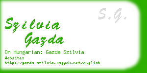 szilvia gazda business card